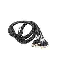 5M câble télescopique fronde 4 broches caméra Flex Aviation spirale Extension M12 tête de véhicule remorque fil cuivre Contact puissance