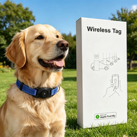 Collier GPS pour chien et chat, certifié Apple Find My, anti-perte, étanche IP68, réfléchissant, tailles S, M, L, noir, bleu, rouge