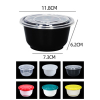 Micro-ondes disponible personnalisé PP Ramen bols à soupe bol en plastique jetable avec couvercle assiettes et bols en plastique