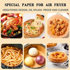 6.3in 7.9inch square and Round air Fryer Paper Liner air Fryer Parchment Paper for <b>Baking</b> - Product Image 4