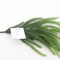 50cm lembut PE buatan Norfolk cabang pinus sentuhan asli dekorasi Natal karangan bunga rangkaian bunga yang diawetkan