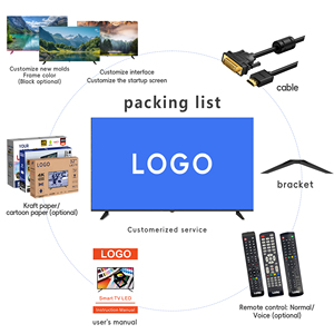 Nhà Sản Xuất Của 8K Android Thông Minh TV Không Khung Cong Google Đầy Đủ Màn Hình Hiển Thị Siêu HD 4K 40 43 44 50 55 75 85 100 Inch LED - Product Image 3