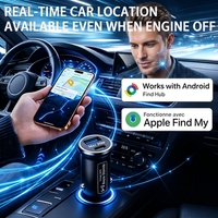 Mini traceur GPS pour voiture, positionnement AGPS, écran IPS, alliage d'aluminium, dispositif anti-perte compatible avec Android et iOS