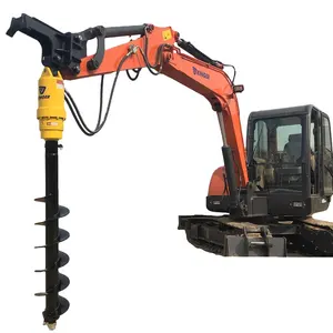 KINGER Hydraulic Earth Auger Drill For Tree Planting Ground Hole Drilling