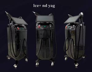 Máquina de Depilación Láser 2 en 1 con Logotipo Personalizado, 3 Longitudes de Onda Reales (755nm, 808nm, 1064nm), Enfriamiento por Hielo, Acero Inoxidable, Eliminación de Tatuajes con Láser de Carbón - Product Image 2