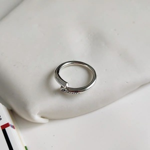 S925 Sterling <b>Silver</b> Letter Index Finger <b>Ring</b> For Women Simple Unique Fashion Jewelry Gift - Product Image 5