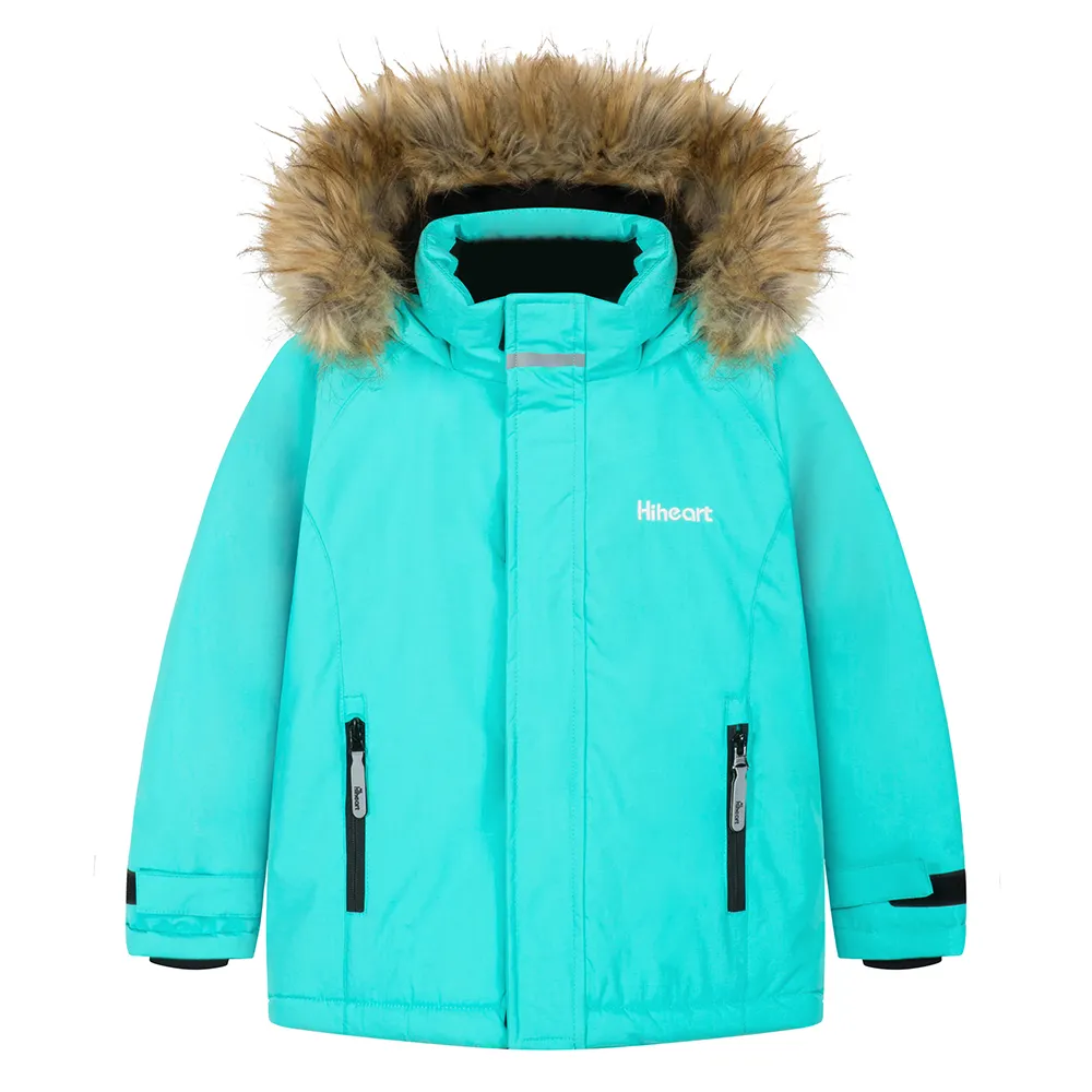 暖かいアウトドアウェアのための女の子パッド入りコートのための高品質の冬のスポーツウェア防水防風スキージャケット