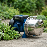 Pompe à surface haute pression en acier inoxydable avec moteur DC, pompe à jet auto-amorçante pour le traitement de l'eau potable