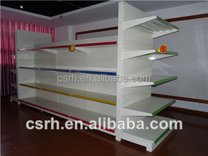 Flat <span class=keywords><strong>Back</strong></span> Panel Đôi Kệ Tròn Gondola Kệ - Product Image 4