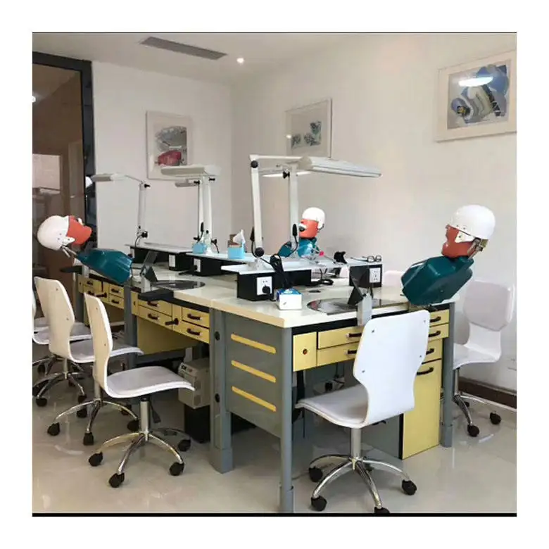 Manekin meja latihan gigi, simulator kepala pengajaran dokter gigi