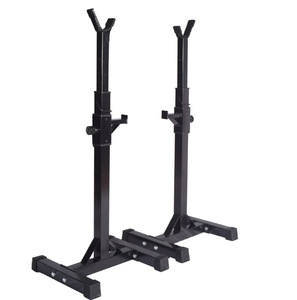 Estante de acero ajustable Power Squat Rack para uso en el gimnasio en casa Bancos y bastidores de potencia medio divididos Producto - Product Image 5