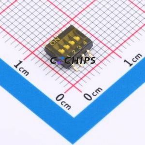 ZX-1.27BM-4PSMD DIP Switch SMD Switch Flat Toggle, Groove Type Single Pole Single Throw 4 1.27mm - Product Image 1