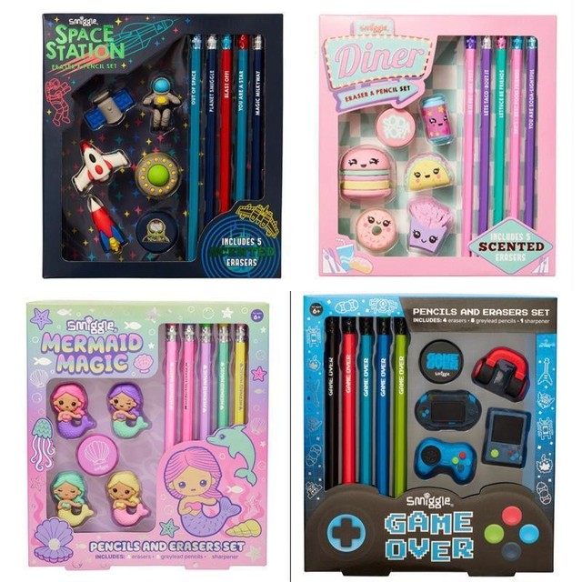 Wholesale Handmade High-value Astronaut Food Dinosaur Series Student Pencils Erasers Gift Box Inspirational Stationery Gifts