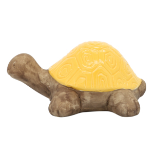 Ceramic Tortoise Sculptural Object <b>Yellow</b> Shell Brown Body Home Decor For Bathroom Office Living Room Shelf <b>Coffee</b> <b>Table</b> - Product Image 2