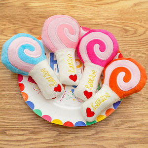 Juguetes chirriantes para mascotas, juguete de peluche con sonido de pierna de pollo, juguete para interiores para perros y gatos, diseño de frutas, 20g - Product Image 4
