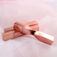 Incroyable cosmétique pour les yeux pigmentés sans logo, vente en gros de votre propre marque de mascara épais rose doré torsadé