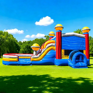 Château gonflable sur <span class=keywords><strong>le</strong></span> thème de l'arc-en-ciel pastel avec piscine, toboggan aquatique en PVC pour enfants, idéal pour les fêtes d'anniversaire à la <span class=keywords><strong>plage</strong></span>, matériel de <span class=keywords><strong>location</strong></span> - Product Image 6