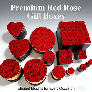 Rose Stabilizzate in Scatola a Forma di Cuore, Regalo <span class=keywords><strong>per</strong></span> <span class=keywords><strong>San</strong></span> <span class=keywords><strong>Valentino</strong></span>, Natale, Compleanno, Festa della Mamma, Lunga Durata 3-5 Anni - Product Image 1