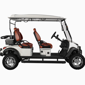 Carrito de Golf Eléctrico de 4 Plazas con Asientos Orientados hacia Adelante, de Acero Inoxidable, 24 km/h, con Batería de Litio, Elevado para Carretera, para Caza, Venta al Por Mayor - Product Image 3