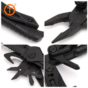 Thép không gỉ đa công cụ lưỡi cắm trại sự sống còn tuốc nơ vít có thể mở túi gói đa công cụ gấp Kìm chiến thuật - Product Image 2