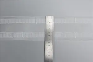 7.5cm S gấp Rèm băng với định vị dòng S gấp sóng trong suốt Nylon rắn Rèm Băng Bán buôn phụ kiện rèm