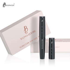Biomaser TP006 Máquina inalámbrica Tatuaje Pluma de maquillaje permanente con 2 baterías Cejas Labios Arte corporal Rosa - Product Image 1