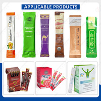 Ligne de machines automatiques de pliage et d'emballage de cartons pour sachets multi-voies de vinaigre et de poudre de vitamines