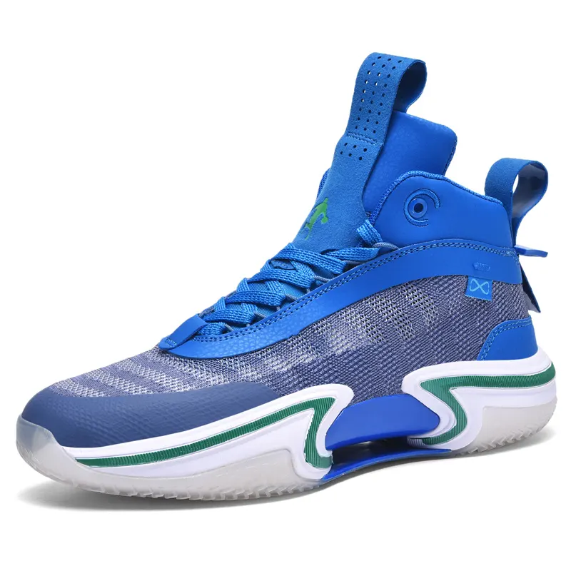 Fashion Zapatos de baloncesto Men Breathable Soft Anti-slip Basketball Shoes