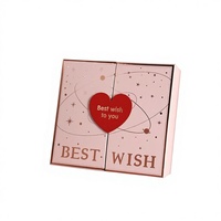 Boîte-cadeau en papier kraft à double porte, fermeture magnétique, pour vêtements et bijoux, vente en gros