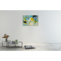 Peinture à l'huile abstraite personnalisée en gros, imprimée sur toile, imperméable, écologique, art mural original pour la décoration du salon, hôtels