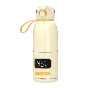 Scaldabottiglie termiche per bambini, riscaldamento rapido per auto, miscelatore per latte Wireless a temperatura costante in acciaio inossidabile - Product Image 1