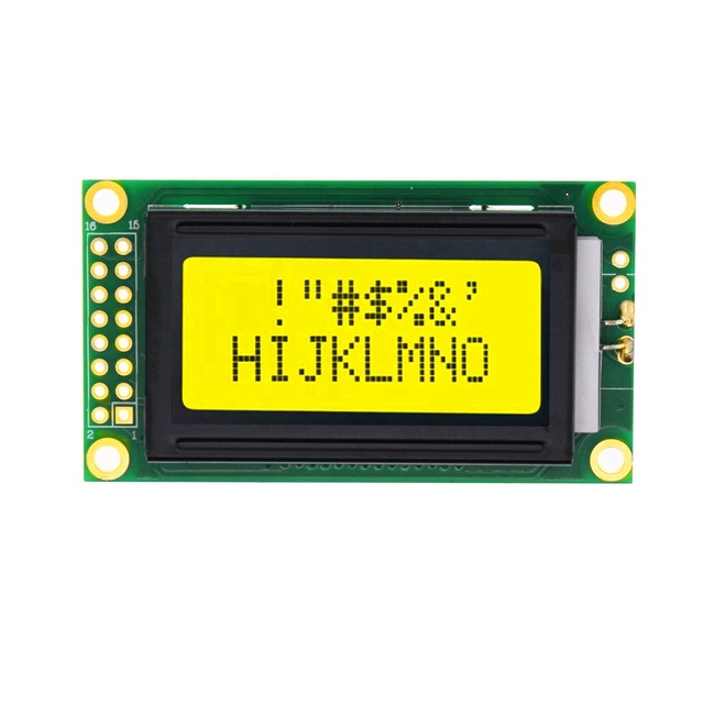 8x2 Character Dot matrix Lcd Display Screen Module