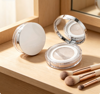 Boîte à poudre ultra-fine avec tamis 3-5g et houppette, emballage cosmétique multicolore