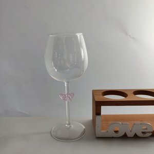 Venta al por mayor de copas de <span class=keywords><strong>vino</strong></span> de cóctel de lujo hechas a mano personalizadas encantadoras diseño de mariposa rosa para bebidas hoteles o regalos - Product Image 4