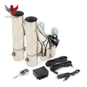 2 uds Universal de alta calidad 2 2,25 2,5 <span class=keywords><strong>3</strong></span> pulgadas válvula doble de descarga recorte de escape eléctrico con control remoto inalámbrico - Product Image 3