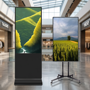 Pantalla LED publicitaria digital a todo color de 43/50/55/65 pulgadas, con soporte para suelo, para publicidad en centros comerciales y promoción bancaria. - Product Image 6