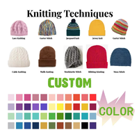 Cappello Natalizio Lavorato a Maglia con LED Multicolore, Logo Personalizzato, Pompon Luminoso, Berretto Festivo per Feste
