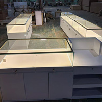 Luxuriöse Ausstellungsvitrine mit Maßgefertigter LED-Beleuchtung, Glasvitrine für Uhren, Umweltfreundliche Schmuck-Ausstellungsvitrine
