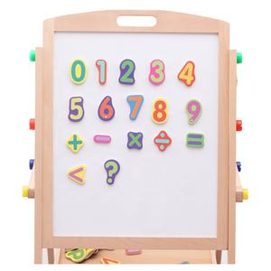 Pizarra pequeña de <span class=keywords><strong>doble</strong></span> cara para niños, tablero de dibujo de madera, <span class=keywords><strong>caballete</strong></span> de madera para preescolar - Product Image 3