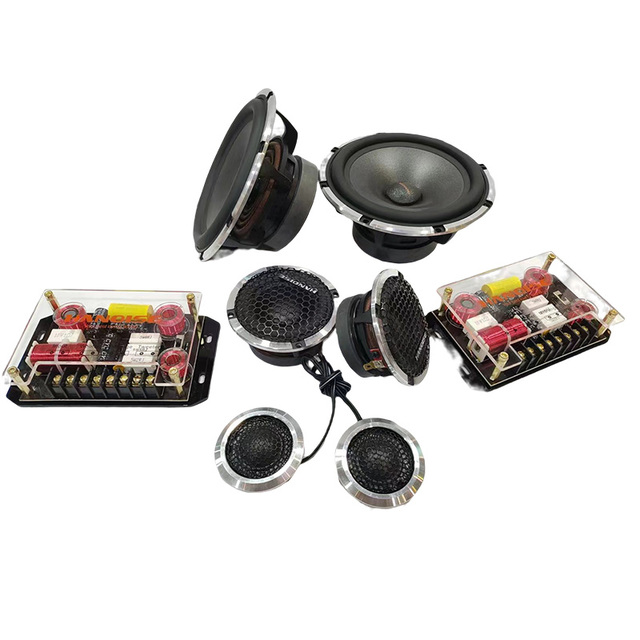 Full Range Coaxial Iron Disc 6.5 Inch 200W 3-way Car Component Audio Speakers