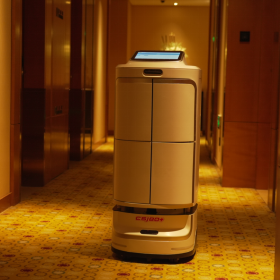 Hotel Programável Automático Porta-a-porta Serviço ao Cliente Entrega Robô Com Double Bin Item - Product Image 6