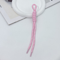 Cordon en nylon tressé coloré de 5 mm, vente en gros, pour sac, sangle de téléphone, porte-clés, fabrication de bijoux DIY, artisanat