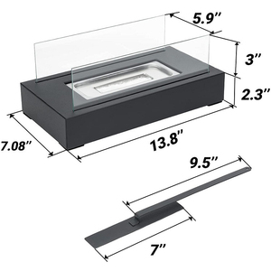 Indoor <strong>Outdoor</strong> Usage Table Bio Ethanol <strong>Fireplace</strong> Chimeneas Tabletop Freestanding Modern Patio Heaters <strong>Outdoor</strong> <strong>Steel</strong> <strong>Fireplace</strong> - Product Image 4