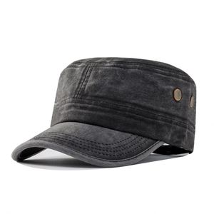 High Quality Cotton <b>Flat</b> <b>Cap</b> Sunshade Hat for <b>Men</b> Simple and Chic Design for Business Promotions Featuring Denim High Quality - Product Image 2