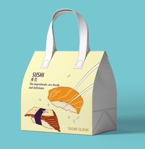 Sac isotherme personnalisé réutilisable et écologique pour café, jus et livraison de repas, avec logo sérigraphié, en non-tissé et feuille d'aluminium - Product Image 3