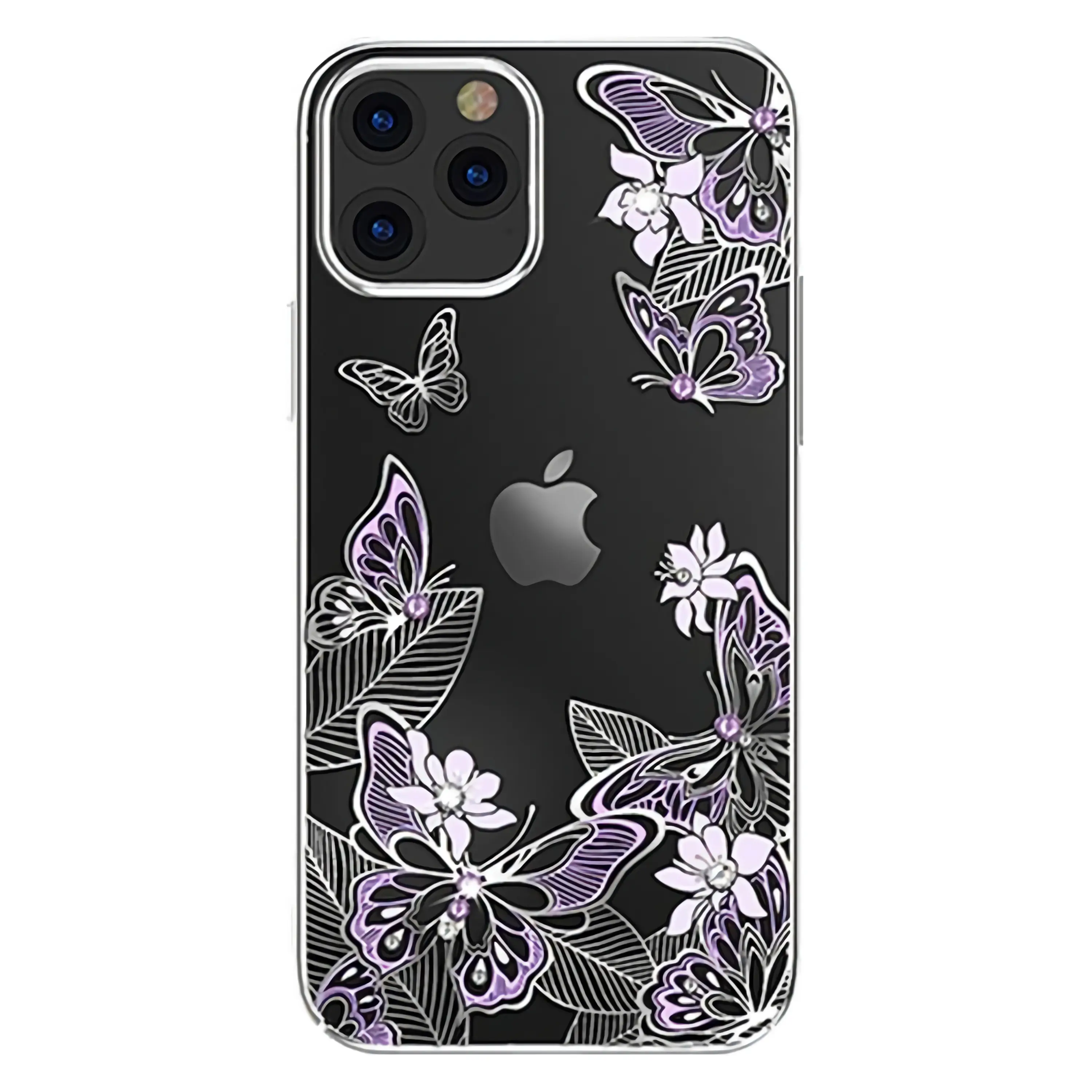 Mobile Phone Accessories Case Universal TPU and PC mixture material Crystal Luxus Phone Caso Cover For Iphone 12 mini 12 pro max