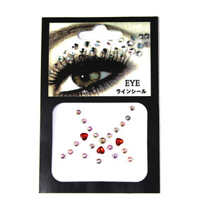 Moda cristal ojo cuerpo cara joyas pegatinas <span class=keywords><strong>3D</strong></span> ceja diamante maquillaje cristal tatuaje ojos pegatinas - Product Image 3
