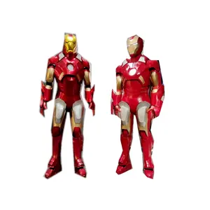 Homem de ferro super herói da festa de halloween, homem de ferro, armadura de cosplay adulto para venda, traje de ferro, robô fantasia real
