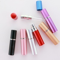 Flacon vaporisateur en aluminium transparent de 5 ml pour voyage, vide, pour parfum ou savon liquide, capacité personnalisable, soins personnels, logo personnalisé