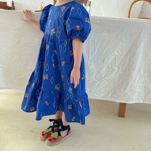 Ropa de Verano y Primavera 2022 para Niñas, Vestidos con Estampado de Frutas, Vestidos Dulces de Manga Corta, Falda para Bebés - Product Image 3